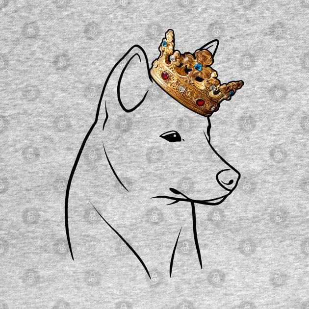 Jindo Dog King Queen Wearing Crown by millersye